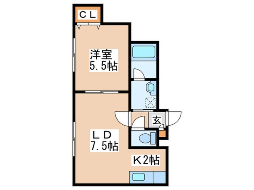 間取図 アビーロード美園