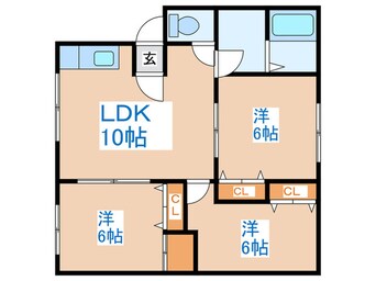 間取図 キャステロⅢ