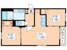 ガーデン南平岸 2LDKの間取り