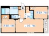 ガーデン南平岸 2LDKの間取り