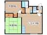サンハイツＣ 2LDKの間取り