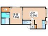 ルミエール栄通１０ 1LDKの間取り