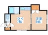 パ－クハイツ２４ 1DKの間取り