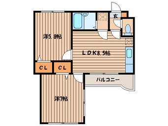 間取図 北１９条タッセイビル