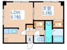 クレアトゥール麻生 1LDKの間取り
