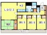 アルファスクエア円山 4LDKの間取り