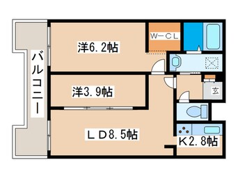 間取図 アルファスクエア円山