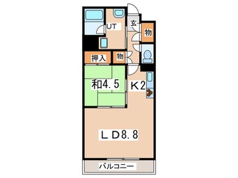 間取図 アルファスクエア円山