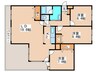 アルファスクエア円山 3LDKの間取り