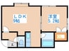 カームネスト２１ 1LDKの間取り