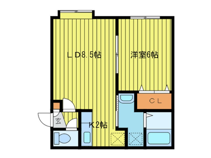 間取図 メイプル円山