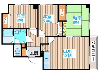 間取図 アピカル南郷