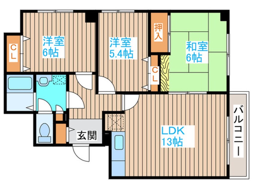 間取図 アピカル南郷