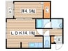 プレジオS11 1LDKの間取り