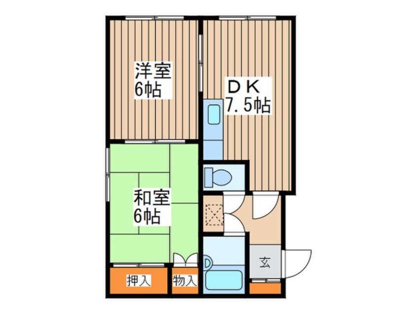 間取図 有沢マンション