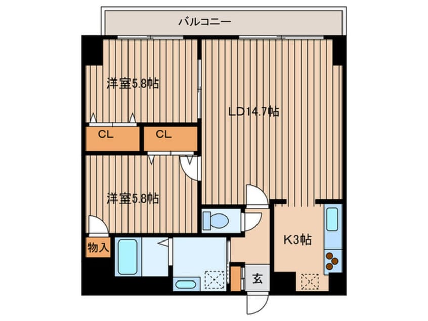 間取図 ハイムエルデＺＷ