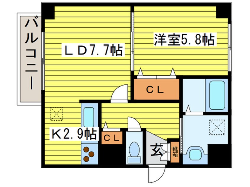 間取図 ハイムエルデＺＷ