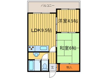 間取図 サンハイツ福住