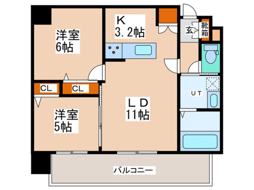 間取図 エクレール