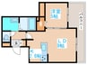 エクレール 1LDKの間取り