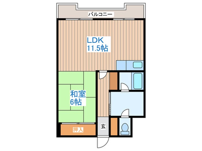 間取り図 ローヤルハイツ南７条