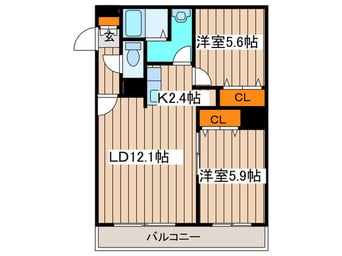 間取図 グランカーサ北３条