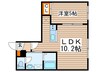 リージェントS札幌 1LDKの間取り