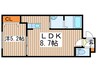 リージェントS札幌 1LDKの間取り