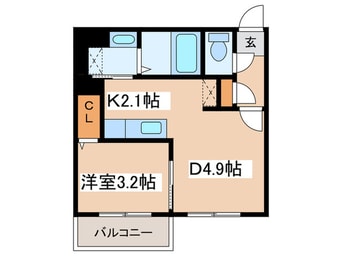 間取図 Ｍ　ｓｅｎａ麻生