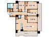 クリオ円山鳥居前 4LDKの間取り