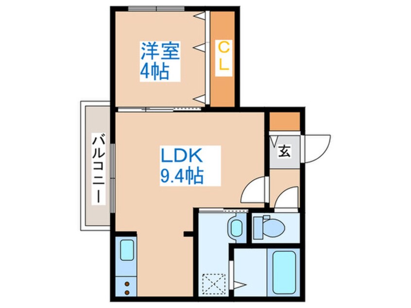 間取図 エアフォルク八軒