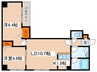 ラガ－ 2LDKの間取り