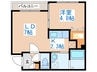 Zucca 1LDKの間取り