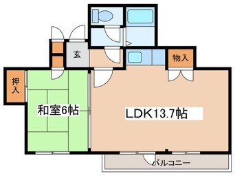 間取図 プラザスズ札幌Ⅱ