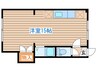 １０ハイツ 1Rの間取り
