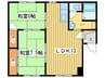 ノースシティ明 2LDKの間取り