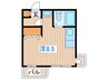 中島公園マンション 1Rの間取り