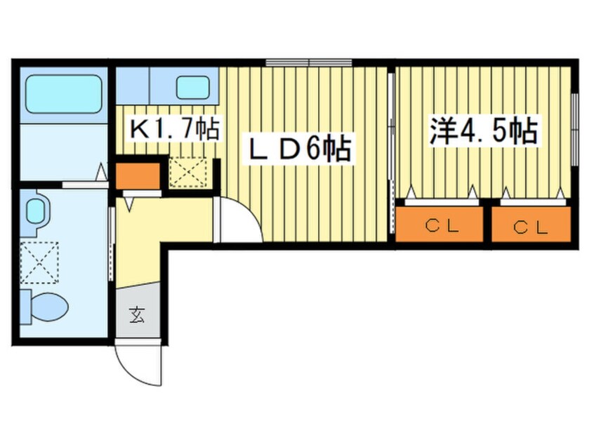 間取図 grandir北大前