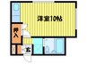 ピュアライフ門脇 1Rの間取り