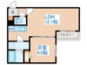 Peerson西町 1LDKの間取り