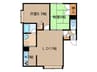 ＣｌｅａｒＲｉvｅｒ　４・３ 2LDKの間取り