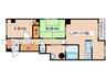 マンション天方３３ 2LDKの間取り