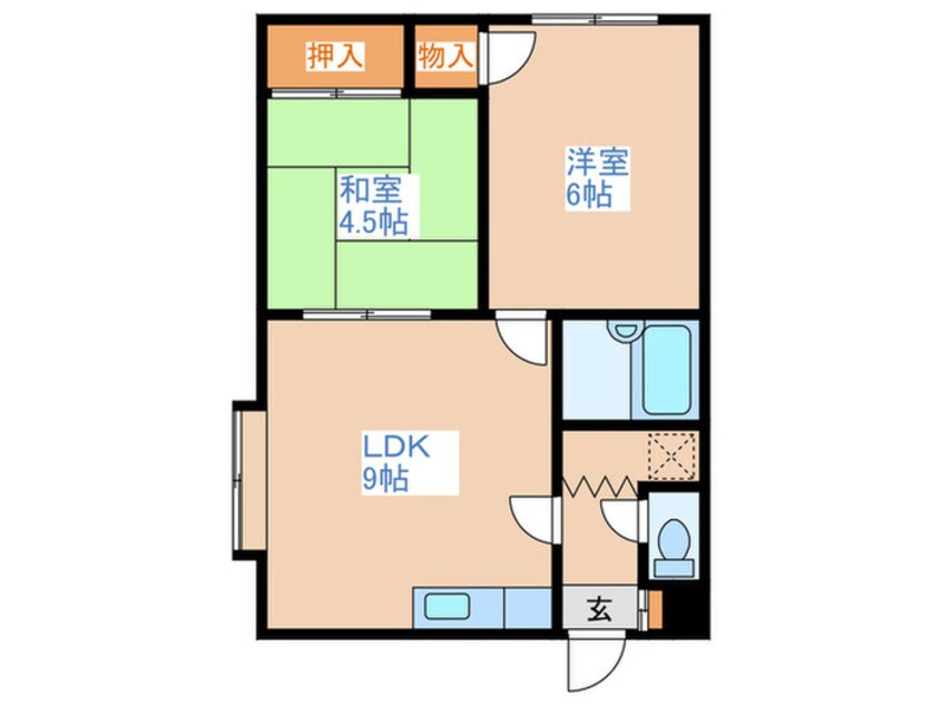 間取図 サニーヒルズ藤野