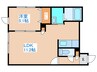ルミエール宮の森２－８ 1LDKの間取り
