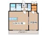 アルバ桑園 1LDKの間取り