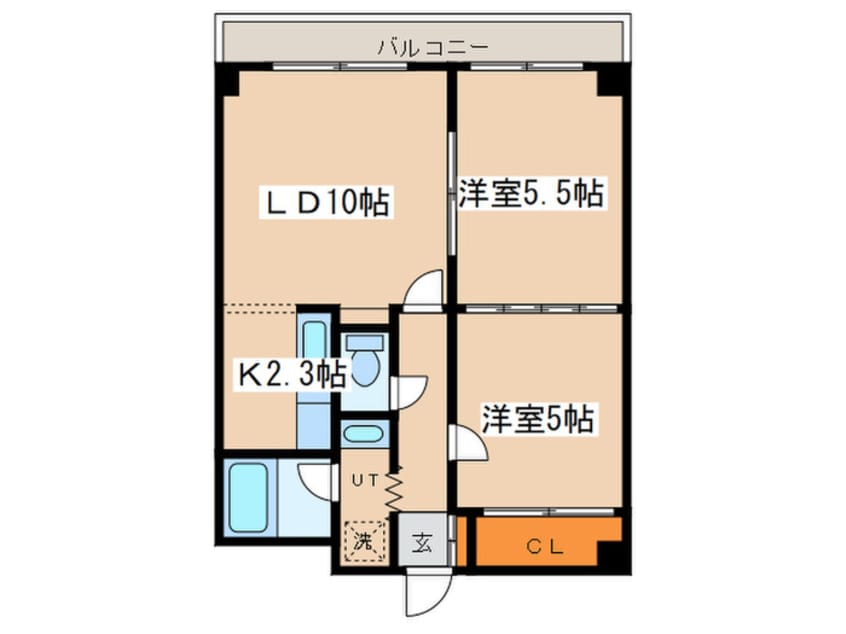 間取図 イーストウォール