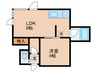サンハウス 1LDKの間取り