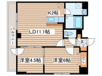 間取図 アップグラント桑園