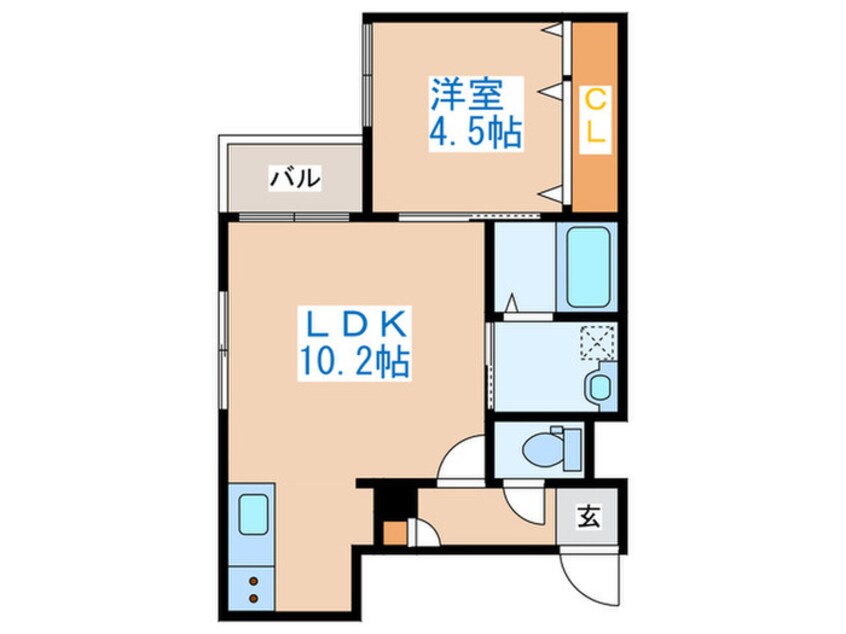 間取図 Ｆｏｎｓ発寒南