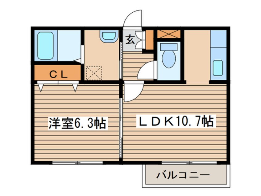 間取図 プレシャスコ－ト２１